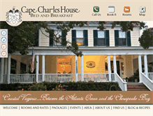 Tablet Screenshot of capecharleshouse.com